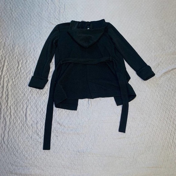 𝅺bobiblack black hooded textured jacket Size M - Picture 10 of 10